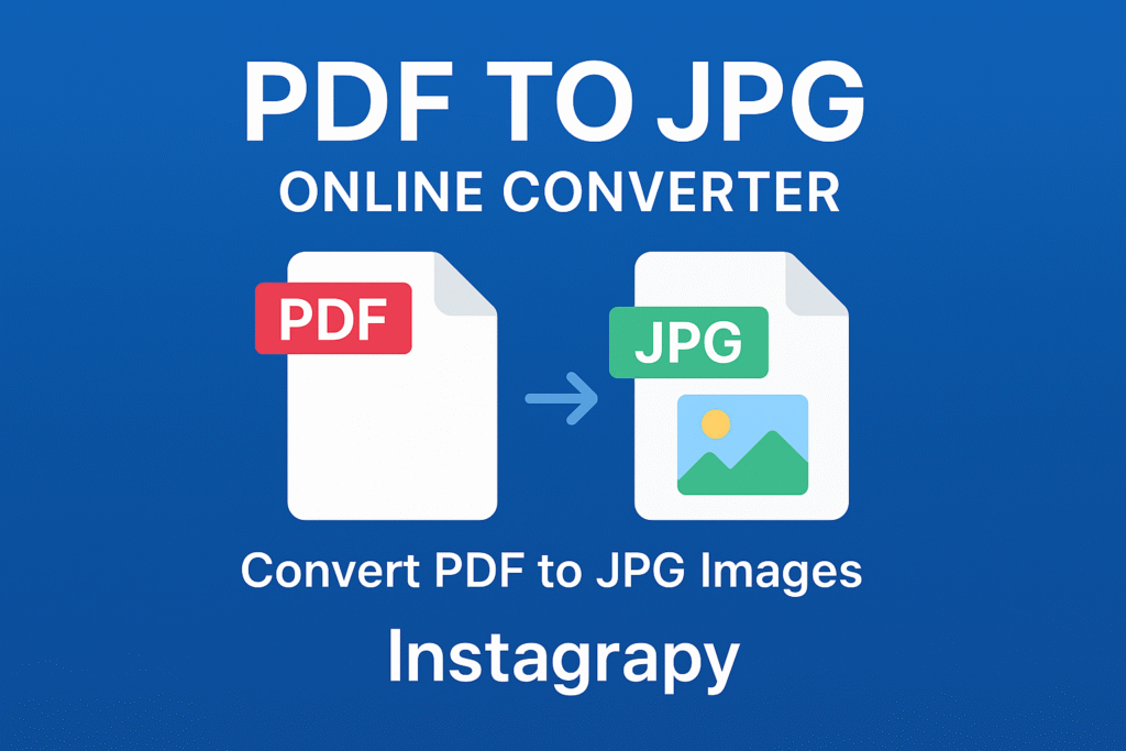 PDF to JPG Online Converter – Convert PDF pages into images instantly